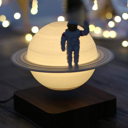 ACEDOAMARE Night Light Moon Light Magnetic Floating Planet Lamp Interior 3D Print LED Bedside Nursing Creative Gift Table Lamp (17cm Saturn)